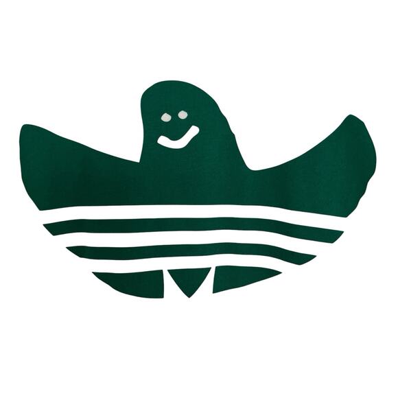 Adidas Skateboarding | White Green Shmoo Fill Tee Men Small Ghost - Picture 6 of 10